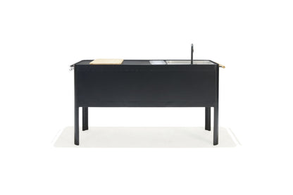 Portals Dark Outdoor Kitchen