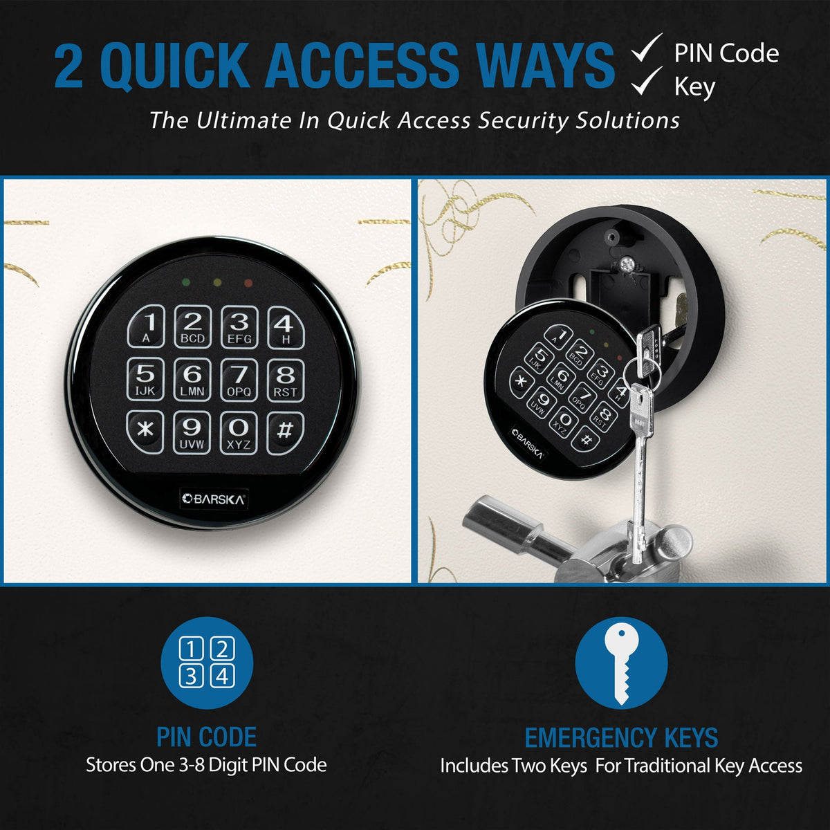 Keypad Fireproof Protection Jewelry Safe