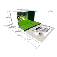 Golf Simulator Designed for Home Practice, 4K Ultra-HD Display, 40 Championship Courses, Real-Time Analytics