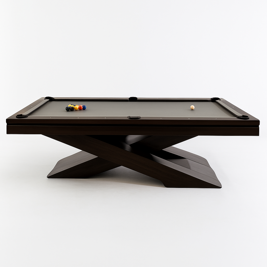 Meridian Atelier X-Frame 8-Foot Designer Pool Table