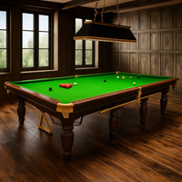 Snooker Table Built for Tournament Play, 45mm Slate, Tournament Cushions, Hand-Finished Hardwood Frame
